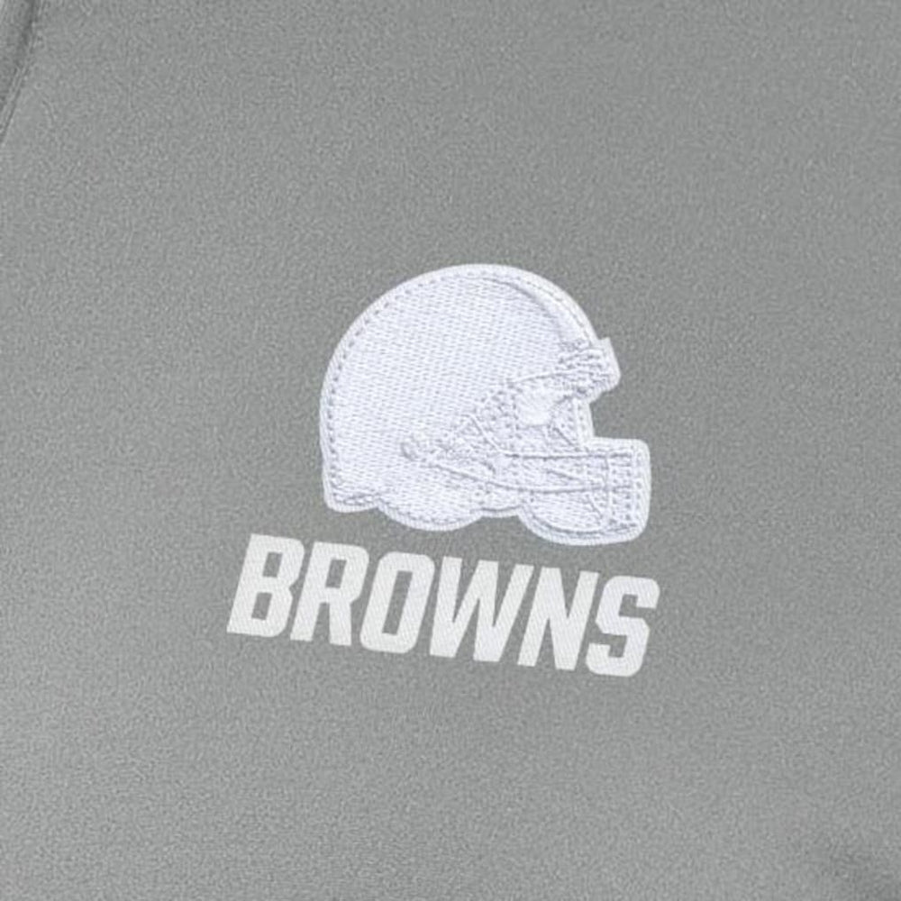 Cleveland Browns Antigua Women's Reprocess Quarter-Zip Top - Gray outlet