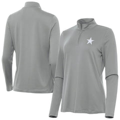 Dallas Cowboys Antigua Women's Reprocess Quarter-Zip Top - Gray outlet