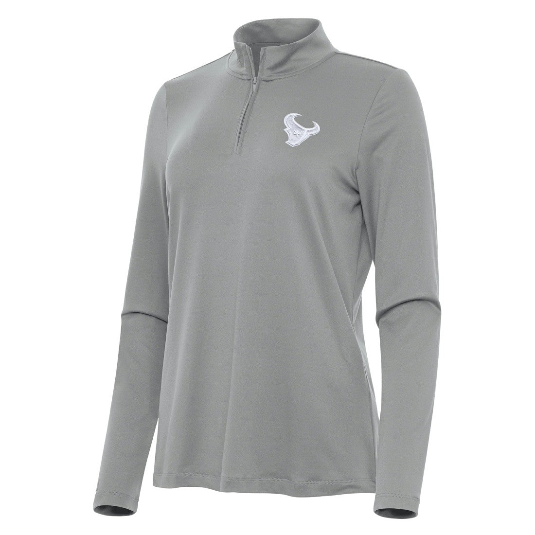 Houston Texans Antigua Women's Reprocess Quarter-Zip Top - Gray online