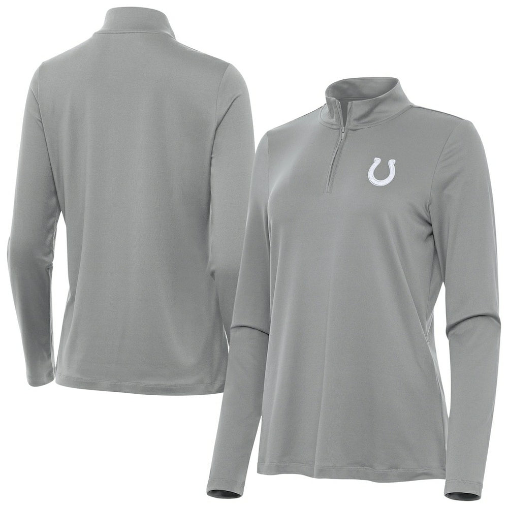 Indianapolis Colts Antigua Women's Reprocess Quarter-Zip Top - Gray discount