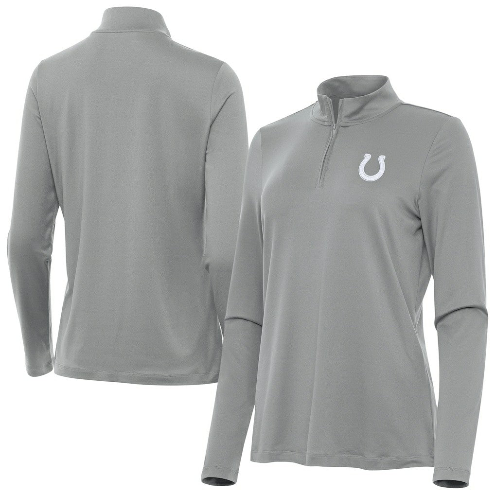 Indianapolis Colts Antigua Women's Reprocess Quarter-Zip Top - Gray discount