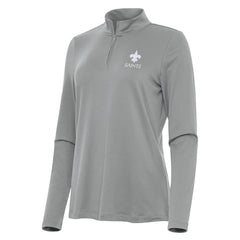 New Orleans Saints Antigua Women's Reprocess Quarter-Zip Top - Gray cheap
