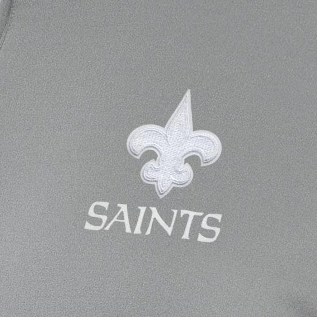 New Orleans Saints Antigua Women's Reprocess Quarter-Zip Top - Gray cheap