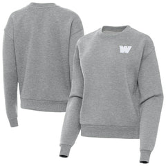 Washington Commanders Antigua Women's Victory Crew Pullover Sweatshirt - Heather Gray on sale
