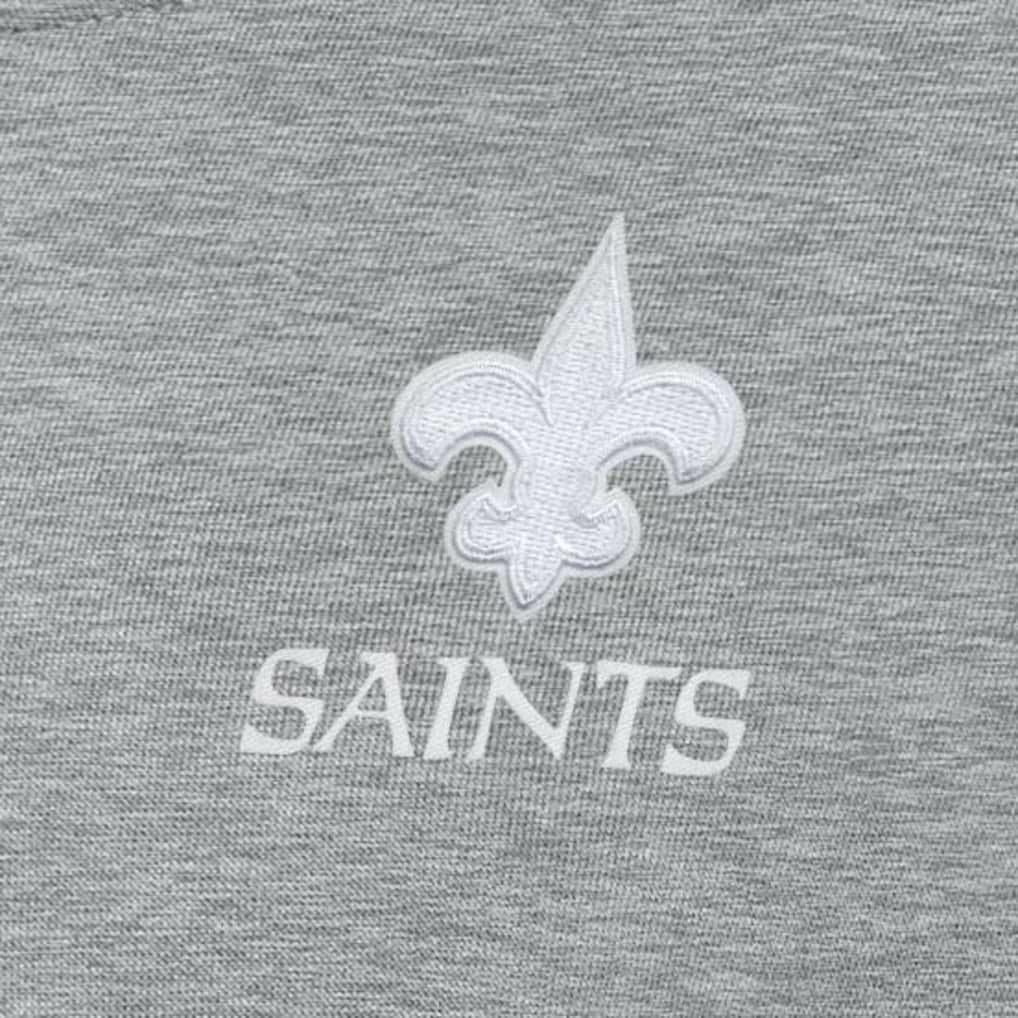 New Orleans Saints Antigua Women's Victory Crew Pullover Sweatshirt - Heather Gray on sale