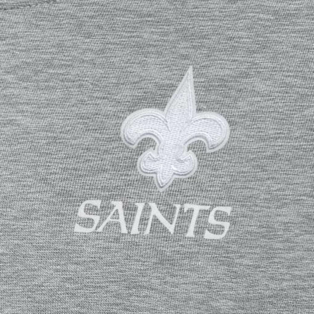 New Orleans Saints Antigua Women's Victory Crew Pullover Sweatshirt - Heather Gray on sale