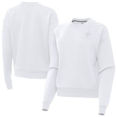 New Orleans Saints Antigua Women's Victory Crew Pullover Sweatshirt - White sale