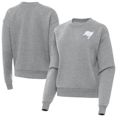 Tampa Bay Buccaneers Antigua Women's Victory Crew Pullover Sweatshirt - Heather Gray for sale