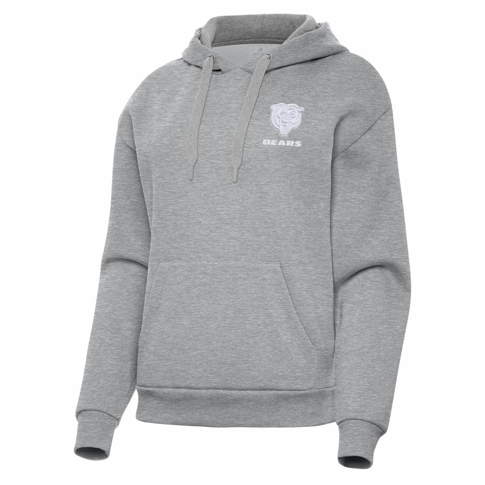 Chicago Bears Antigua Women's Victory Pullover Hoodie - Heather Gray sale