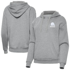 Cleveland Browns Antigua Women's Victory Pullover Hoodie - Heather Gray outlet