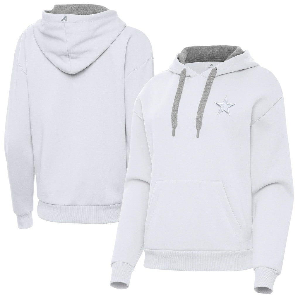 Dallas Cowboys Antigua Women's Victory Pullover Hoodie - White on sale