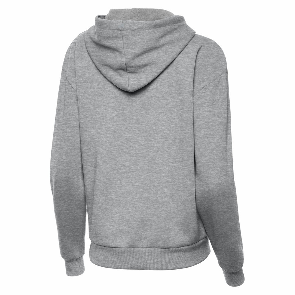 New England Patriots Antigua Women's Victory Pullover Hoodie - Heather Gray cheap
