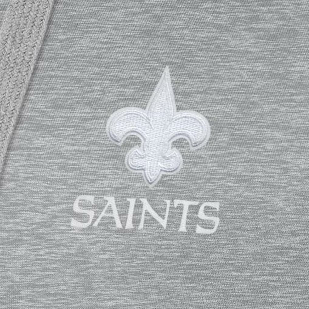New Orleans Saints Antigua Women's Victory Pullover Hoodie - Heather Gray online