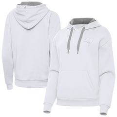 Tampa Bay Buccaneers Antigua Women's Victory Pullover Hoodie - White on sale