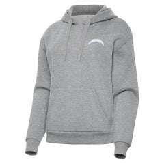 Los Angeles Chargers Antigua Women's Victory Pullover Hoodie - Heather Gray discount