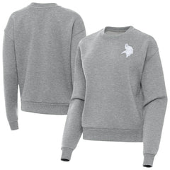 Minnesota Vikings Antigua Women's Victory Crew Pullover Sweatshirt - Heather Gray online