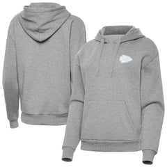Kansas City Chiefs Antigua Women's Victory Pullover Hoodie - Heather Gray online