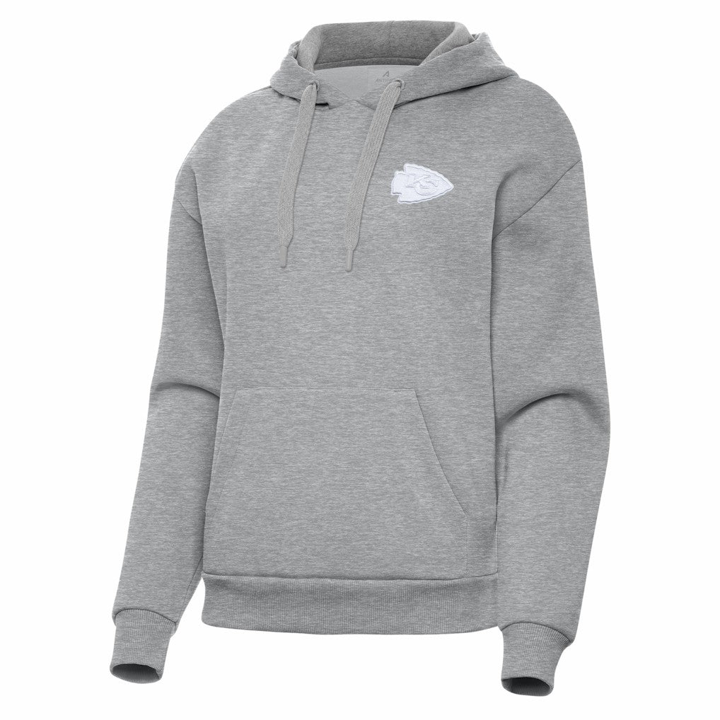 Kansas City Chiefs Antigua Women's Victory Pullover Hoodie - Heather Gray online