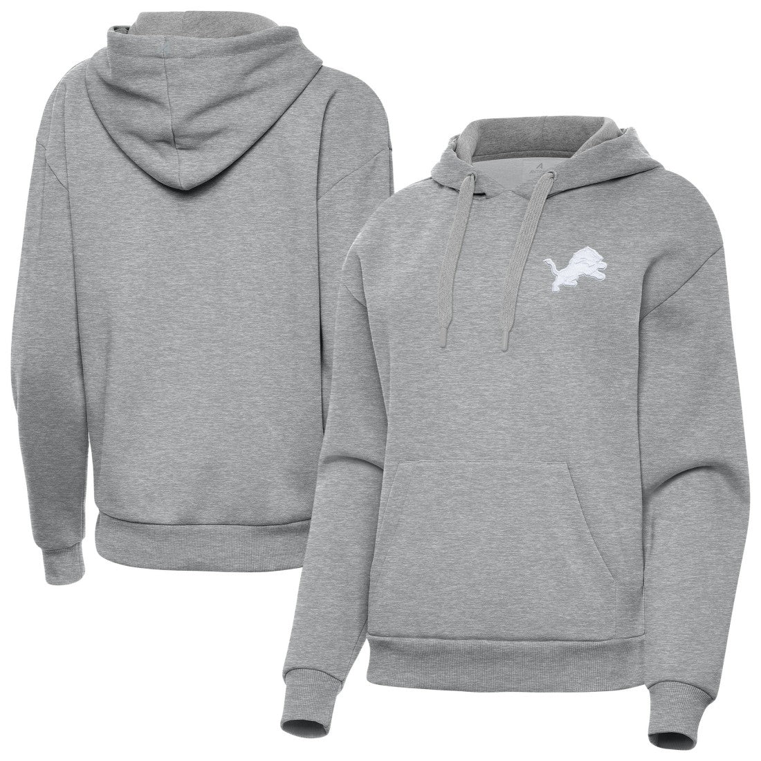 Detroit Lions Antigua Women's Victory Pullover Hoodie - Heather Gray sale