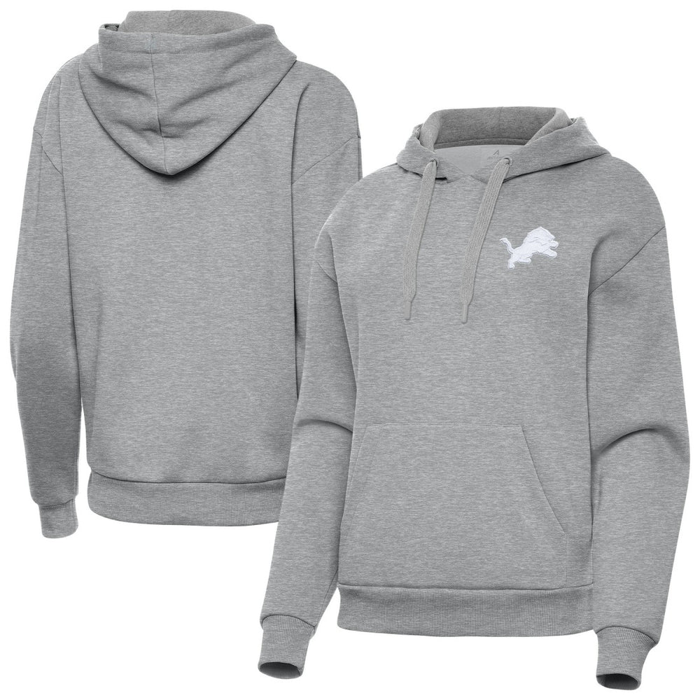 Detroit Lions Antigua Women's Victory Pullover Hoodie - Heather Gray sale