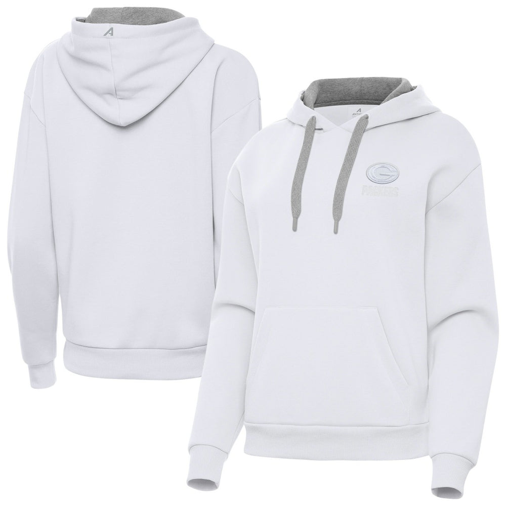Green Bay Packers Antigua Women's Victory Pullover Hoodie - White discount
