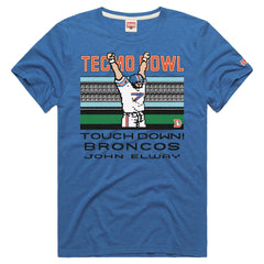 John Elway Denver Broncos Homage Unisex Tecmo Bowl Retired Player Graphic Tri-Blend T-Shirt - Royal on sale
