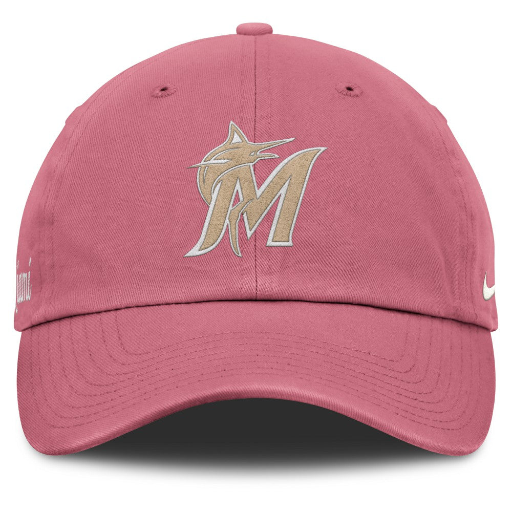 Miami Marlins Unisex Mother's Day Club Adjustable Hat Pink