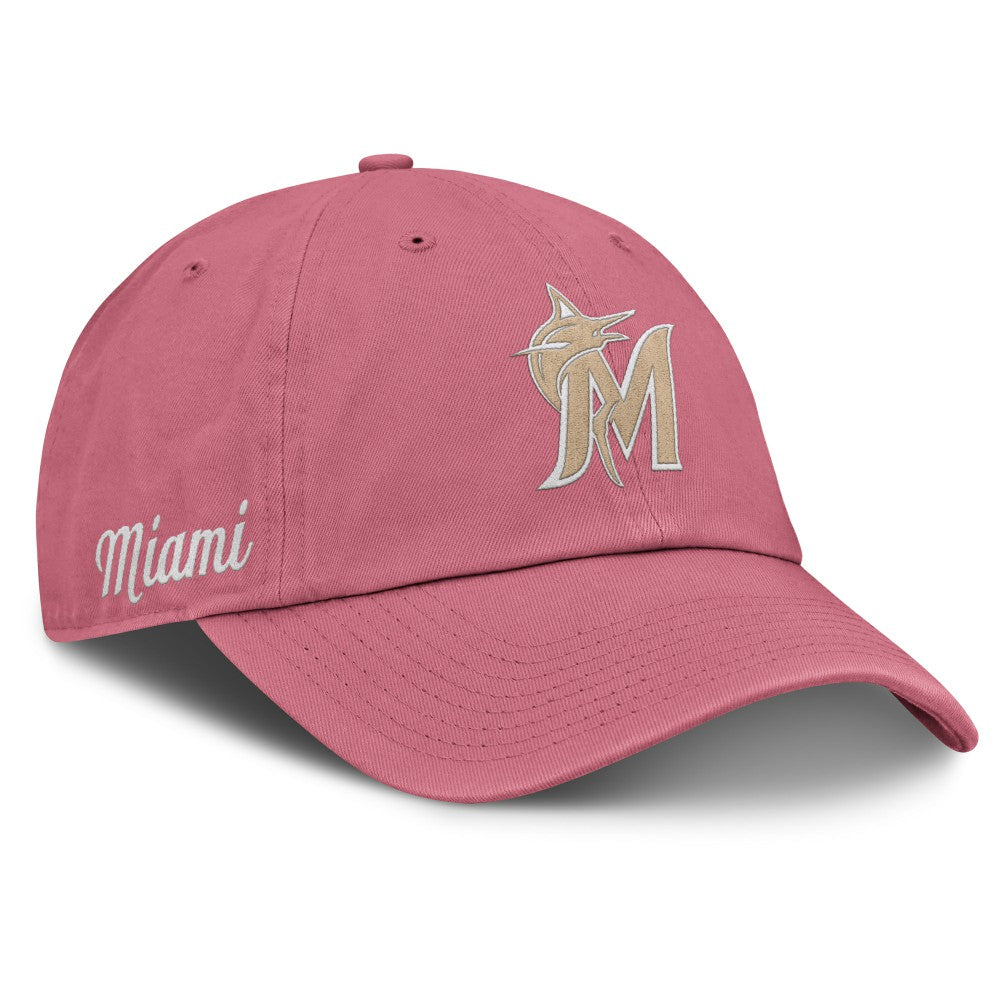 Miami Marlins Unisex Mother's Day Club Adjustable Hat Pink
