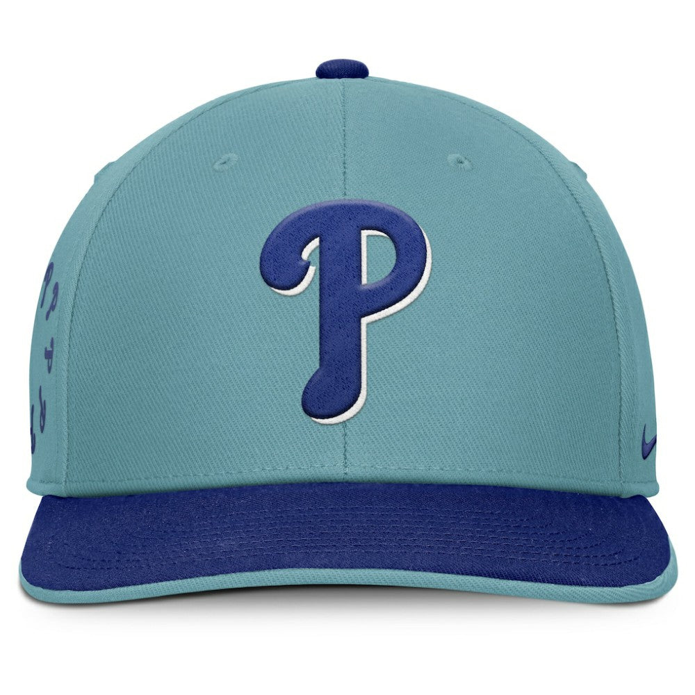 Philadelphia Phillies Father's Day Pro Performance Snapback Hat Turquoise