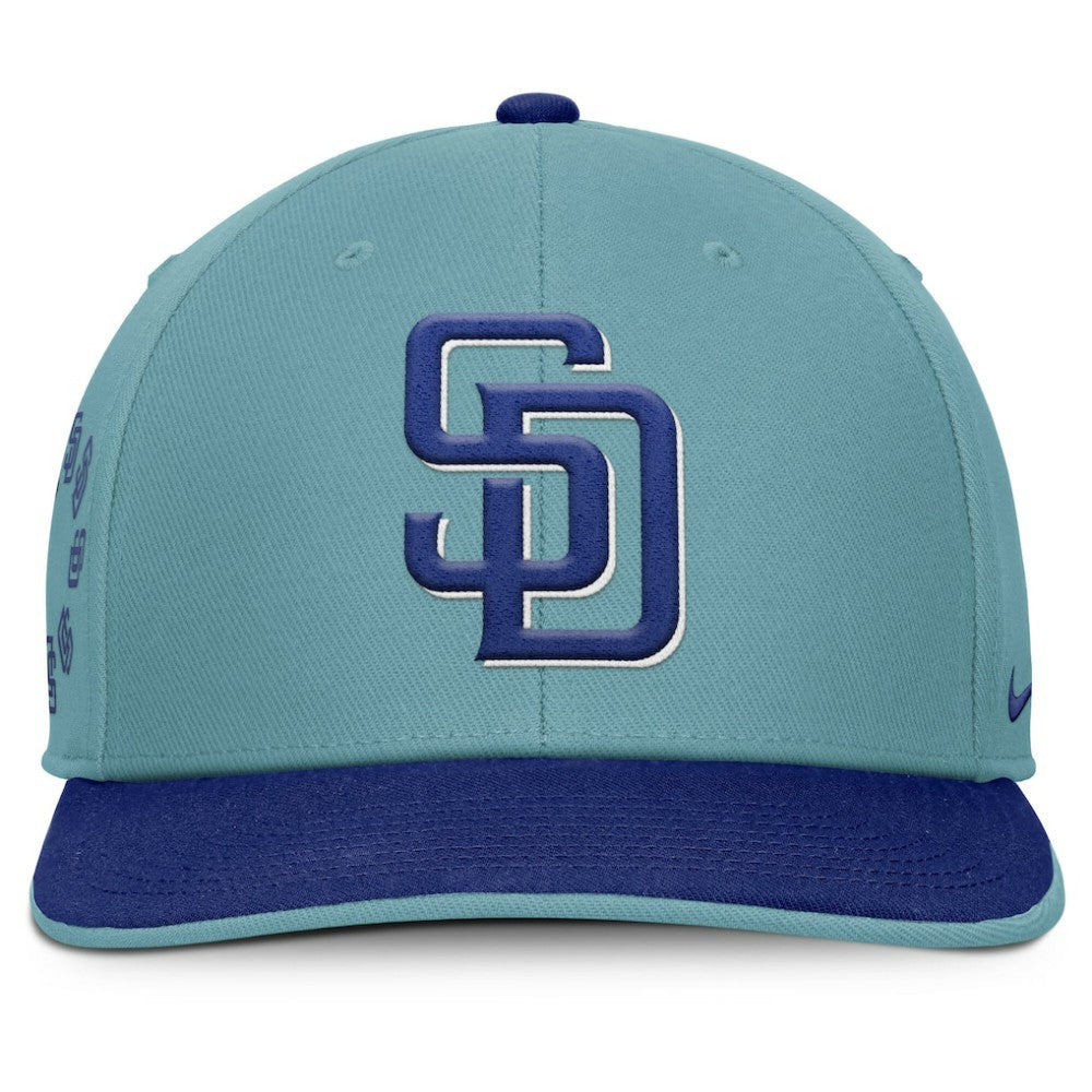 San Diego Padres Father's Day Pro Performance Snapback Hat Turquoise