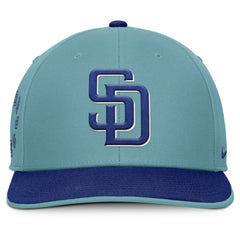 San Diego Padres Father's Day Pro Performance Snapback Hat Turquoise