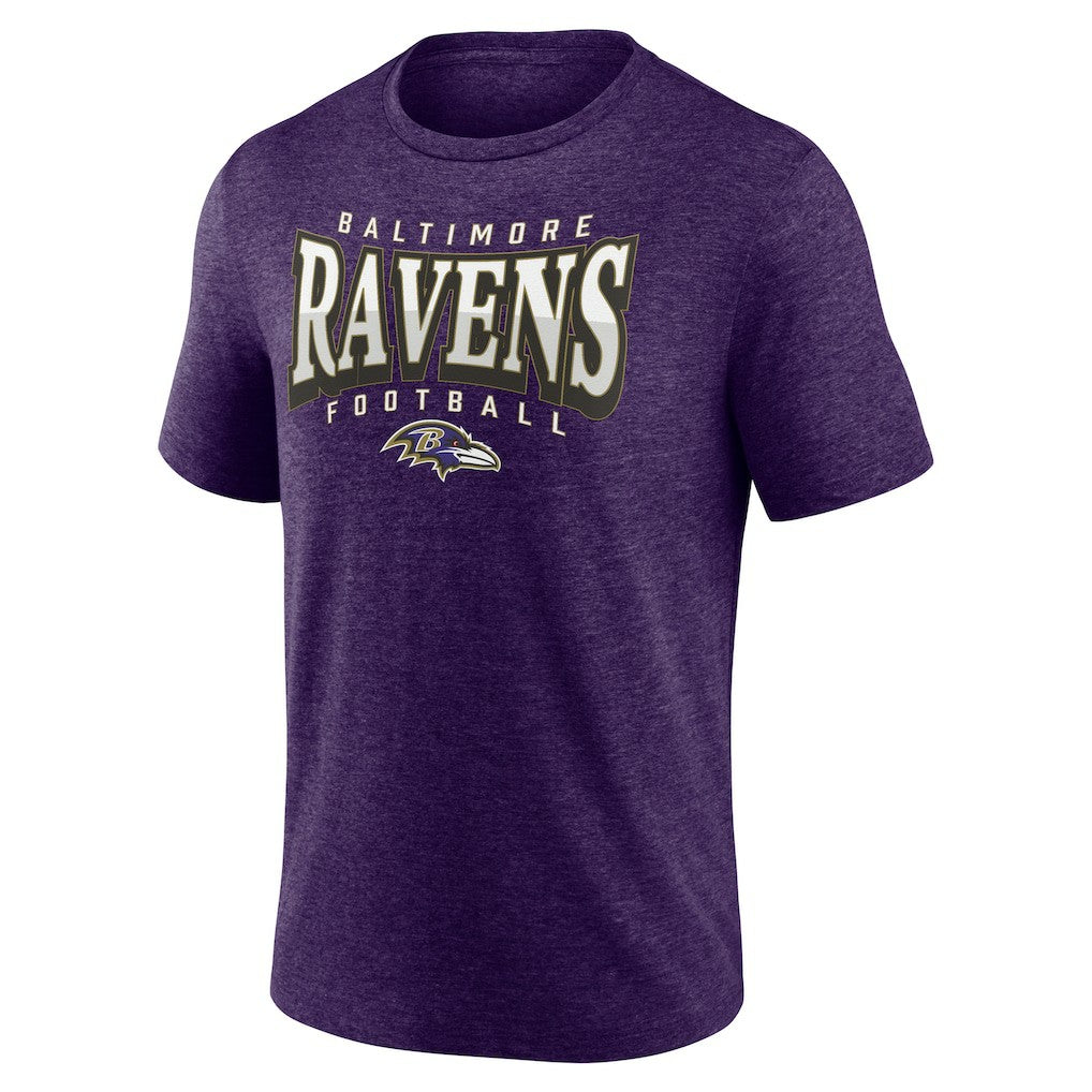Baltimore Ravens Purple Divided Warp Tri-Blend T-Shirt online