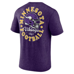 Minnesota Vikings Purple Oval Bubble Tri-Blend T-Shirt discount