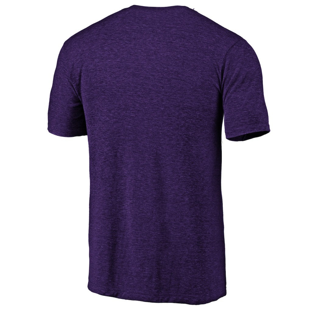Baltimore Ravens Purple Left Chest Distressed Tri-Blend T-Shirt cheap