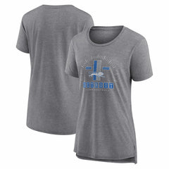 Detroit Lions Women's Vintage Graphic Tri-Blend Scoop Neck T-Shirt - Gray cheap