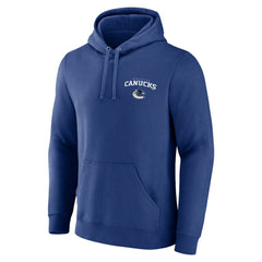 Vancouver Canucks Blue Team Lockup Pullover Hoodie Hoodies