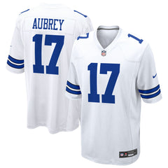 Brandon Aubrey Dallas Cowboys Game Jersey - White for sale