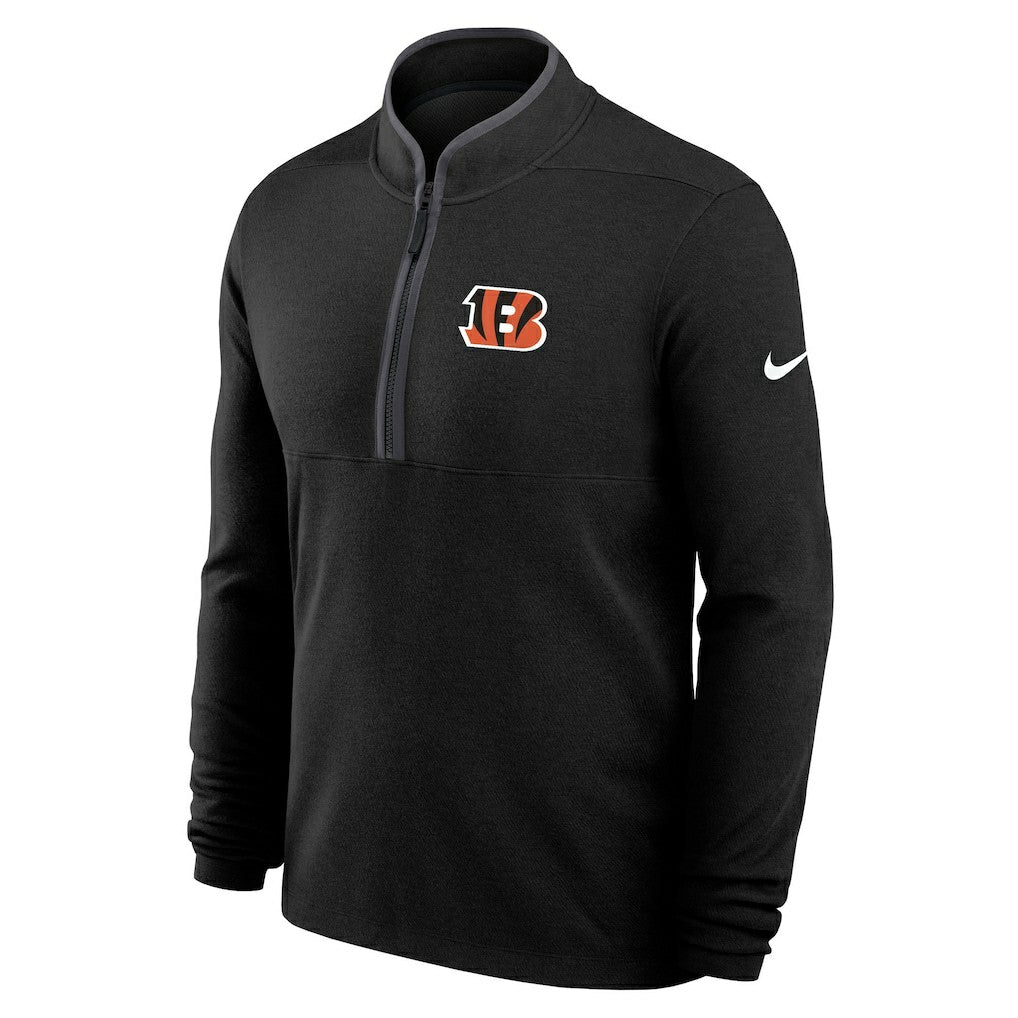 Cincinnati Bengals Lightweight Victory Dri-FIT Half-Zip Pullover - Black outlet