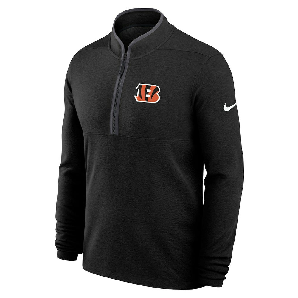 Cincinnati Bengals Lightweight Victory Dri-FIT Half-Zip Pullover - Black outlet