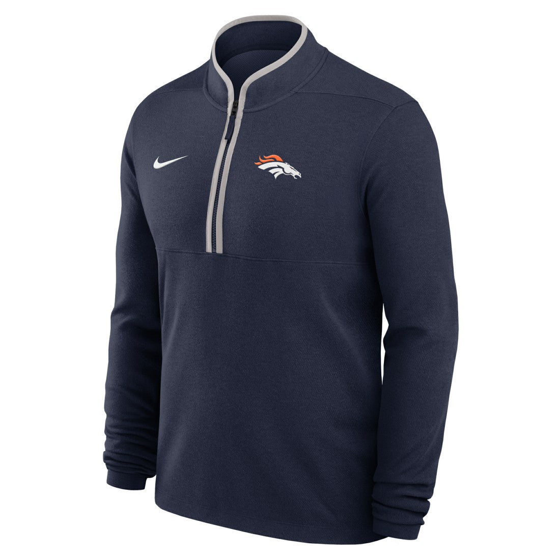 Denver Broncos Lightweight Victory Dri-FIT Half-Zip Pullover - Navy on sale