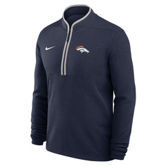 Denver Broncos Lightweight Victory Dri-FIT Half-Zip Pullover - Navy on sale