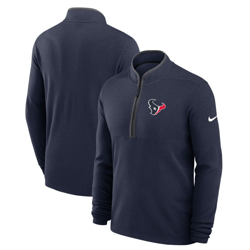 Houston Texans Lightweight Victory Dri-FIT Half-Zip Pullover - Navy for sale