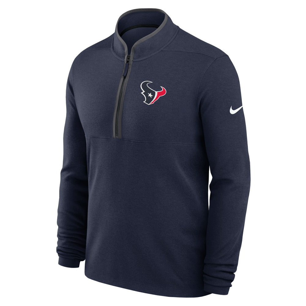 Houston Texans Lightweight Victory Dri-FIT Half-Zip Pullover - Navy for sale