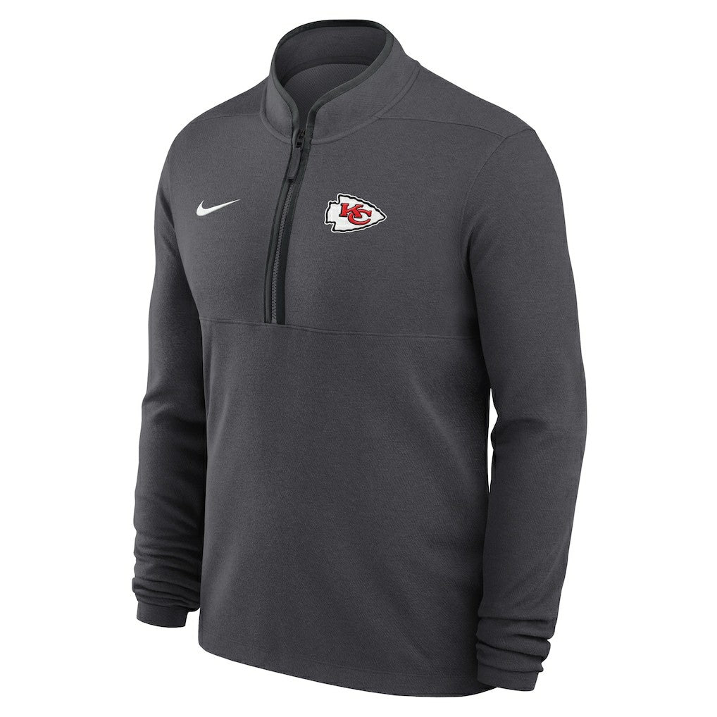 Kansas City Chiefs Lightweight Victory Dri-FIT Half-Zip Pullover - Anthracite for sale