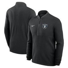 Las Vegas Raiders Lightweight Victory Dri-FIT Half-Zip Pullover - Black discount