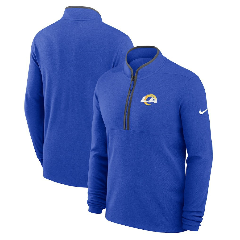 Los Angeles Rams Lightweight Victory Dri-FIT Half-Zip Pullover - Royal online