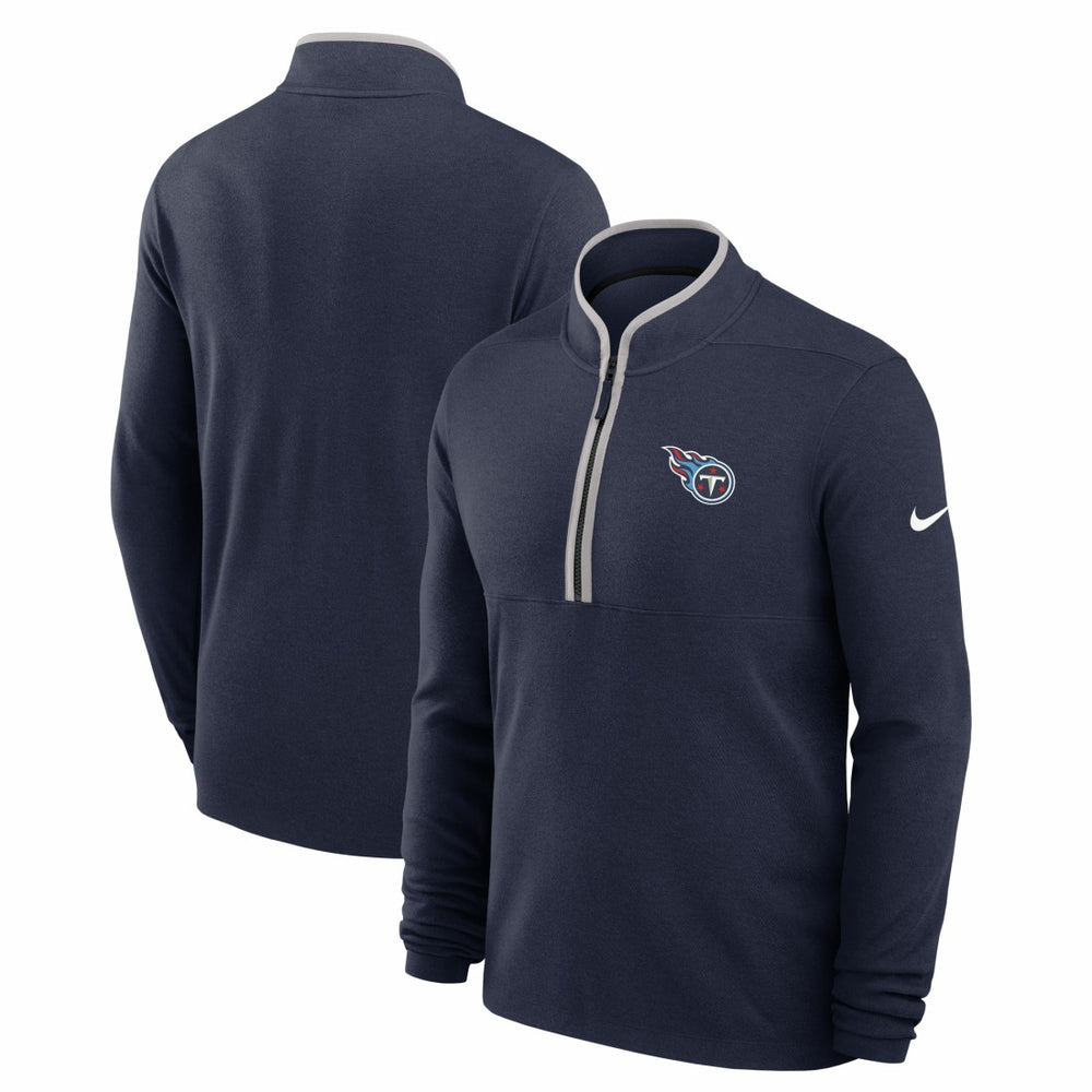 Tennessee Titans Lightweight Victory Dri-FIT Half-Zip Pullover - Navy discount