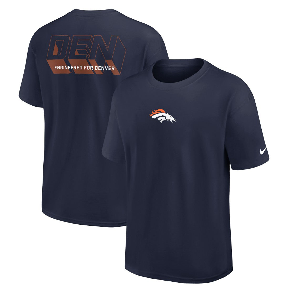 Denver Broncos Dominate The Game Essential Max90 T-Shirt - Navy for sale