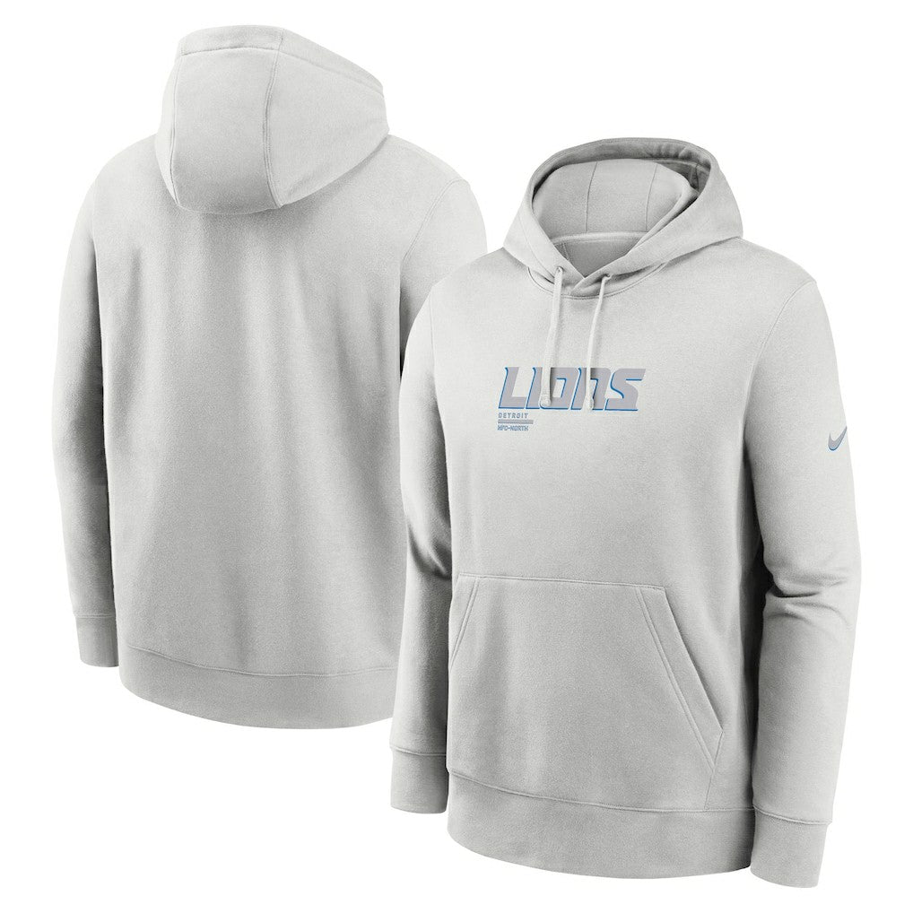 Detroit Lions Edge Pack French Terry Club Pullover Hoodie - Gray outlet