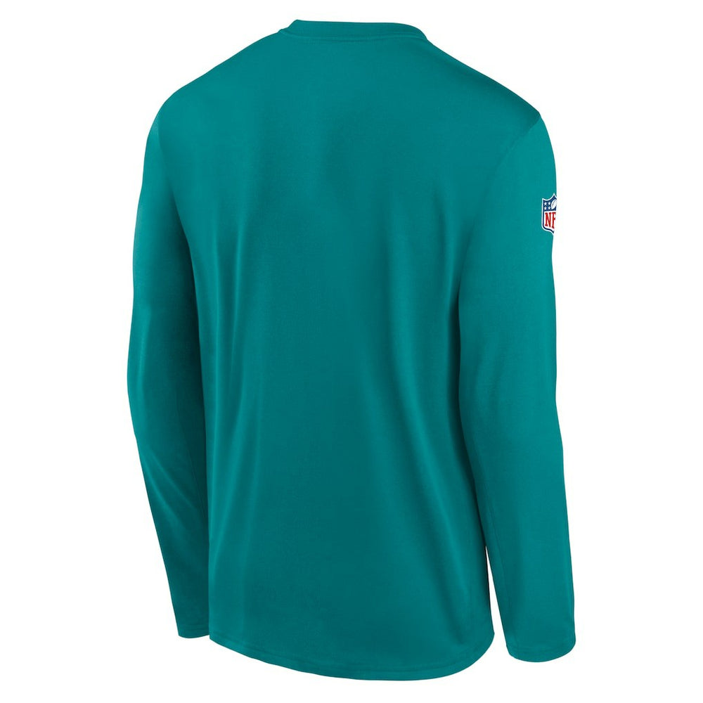Miami Dolphins Legend Small Logo Dri-FIT Long Sleeve T-Shirt - Aqua discount